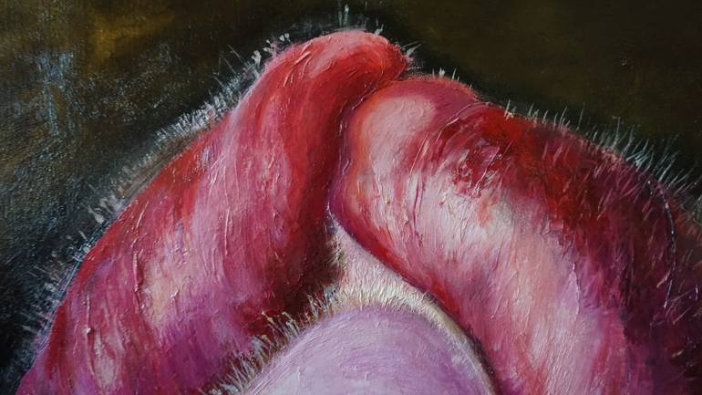Original Symbolism Erotic Painting by Andzela Smalka