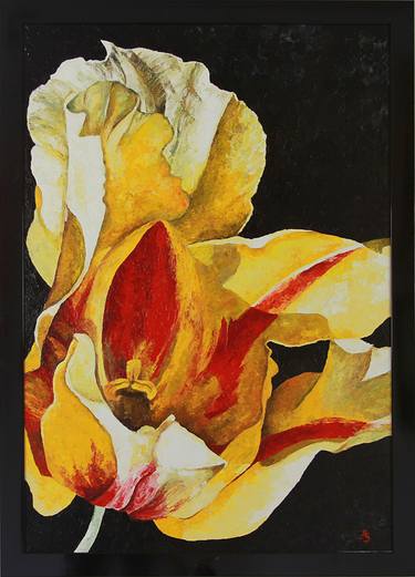 Original Expressionism Floral Paintings by Andzela Smalka