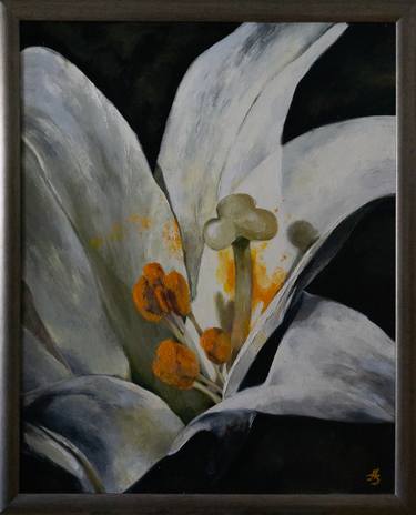 Print of Fine Art Floral Paintings by Andzela Smalka