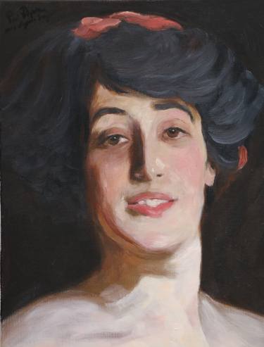 Portrait of Ena Wertheimer, a copy after Sargent thumb