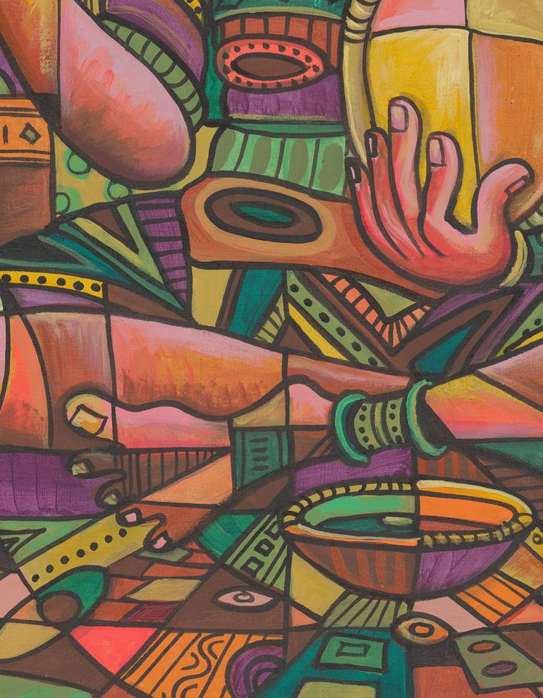 Original Figurative Music Painting by Angu Walters