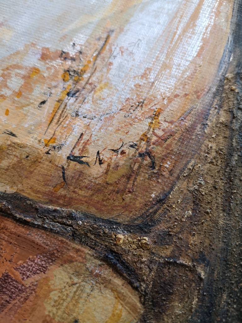 Original Minimalism Garden Mixed Media by Judit Nagy L