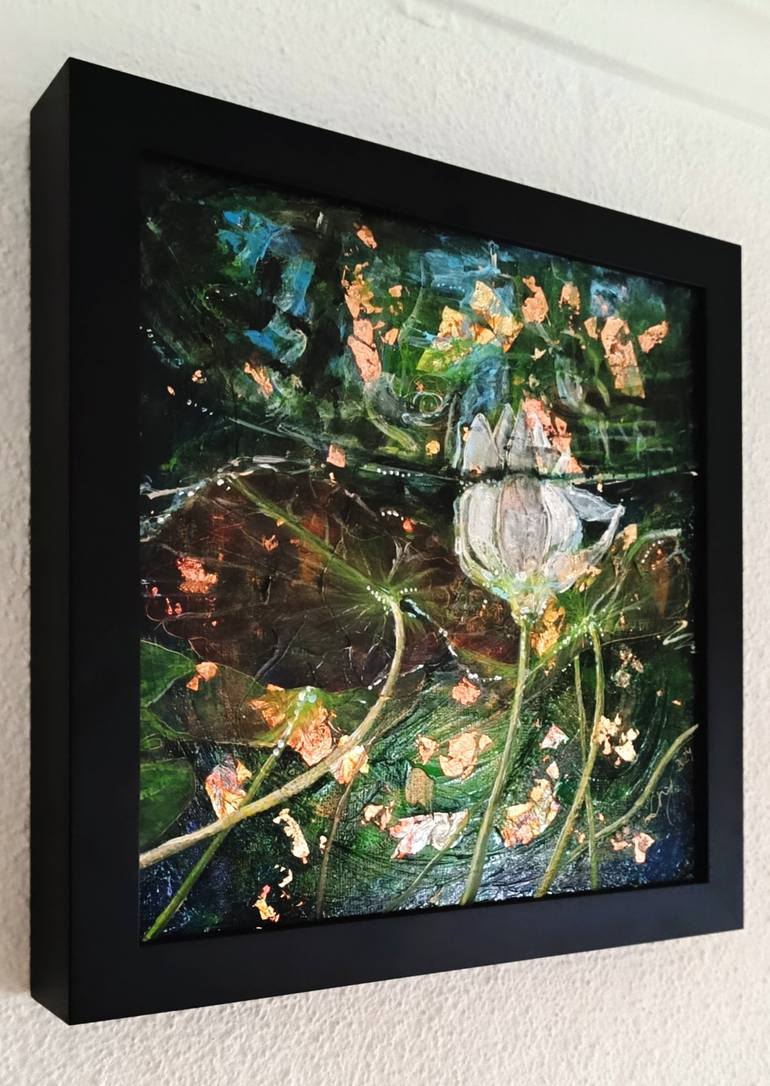 Original Expressionism Light Painting by Judit Nagy L
