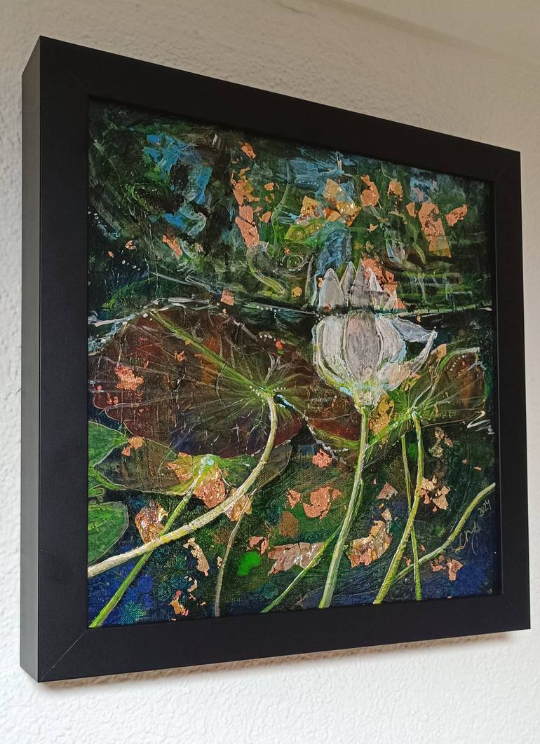 Original Expressionism Light Painting by Judit Nagy L