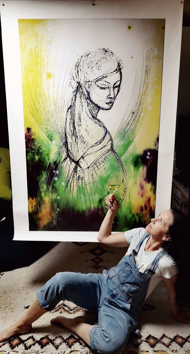 Original Figurative Women Digital by Judit Nagy L