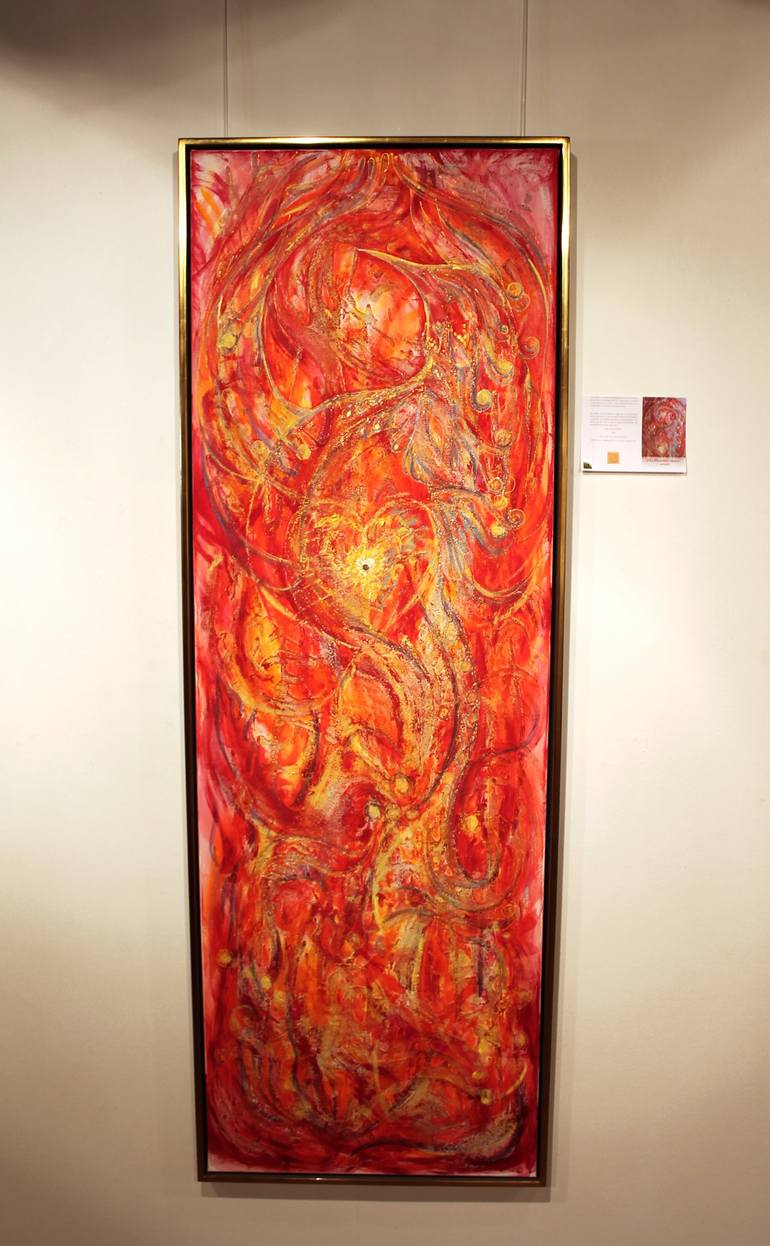 Original Abstract Expressionism Abstract Painting by Judit Nagy L