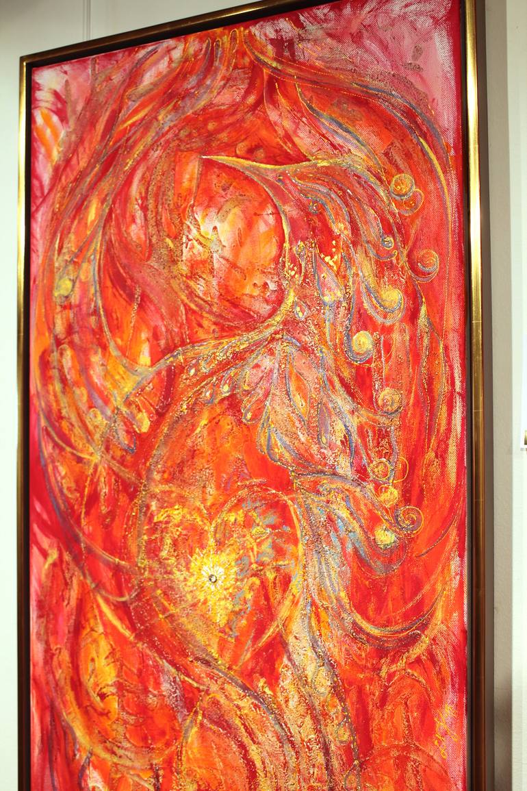 Original Abstract Expressionism Abstract Painting by Judit Nagy L