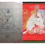 The very beginning. From the first sketch to the final artwork (shot is taken outside, during a sunny day).