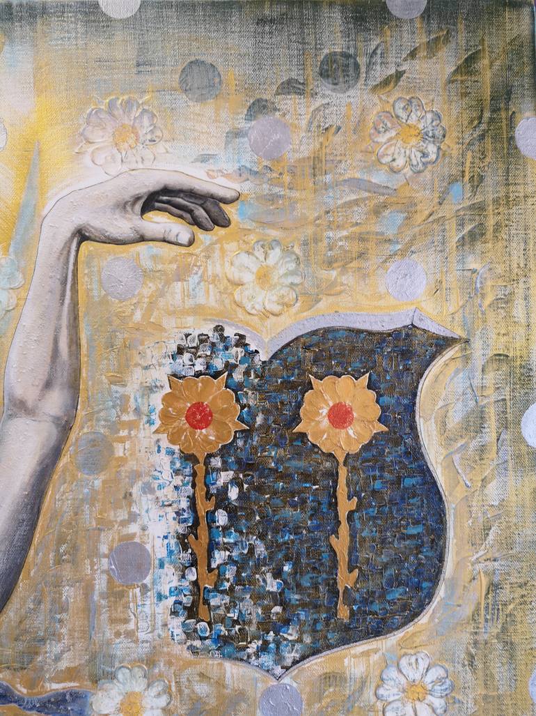 Original Expressionism Body Painting by Judit Nagy L