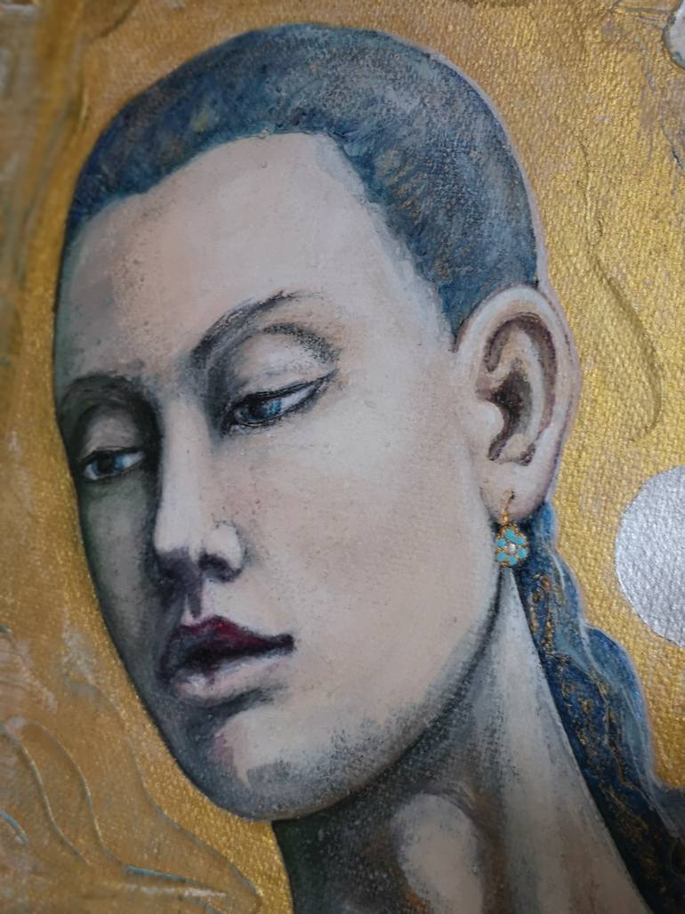 Original Expressionism Body Painting by Judit Nagy L