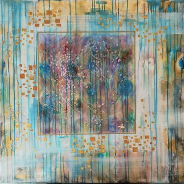 Original Abstract Mixed Media by Judit Nagy L