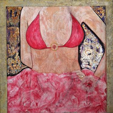 Original Abstract Women Mixed Media by Judit Nagy L