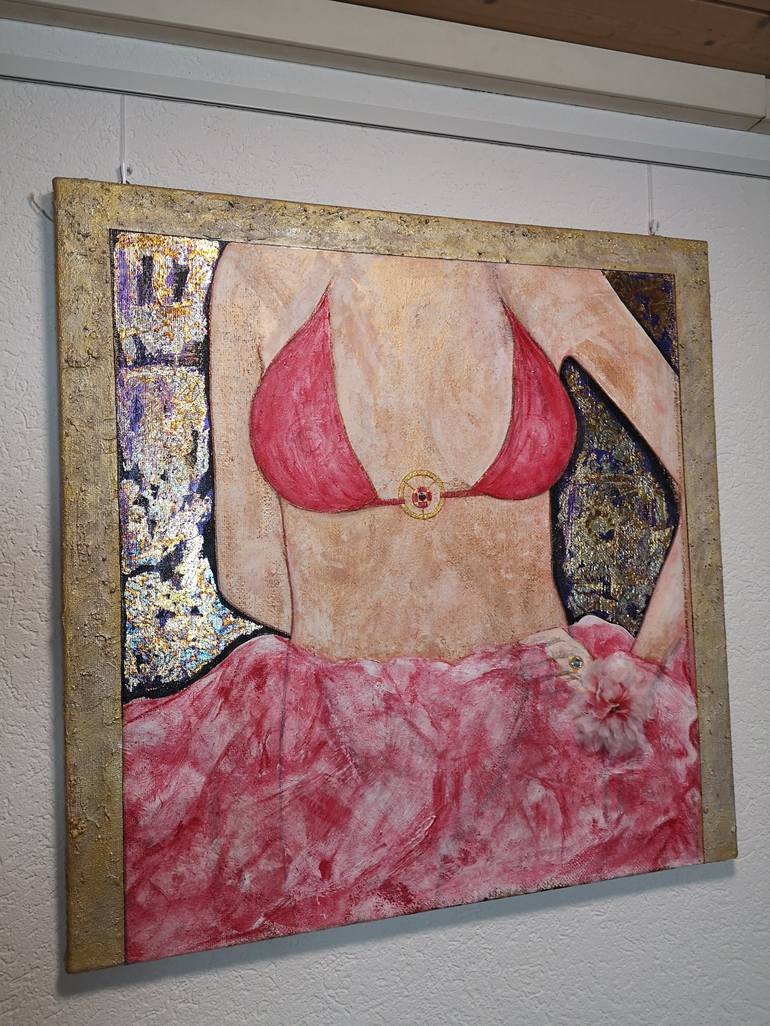 Original Abstract Women Mixed Media by Judit Nagy L