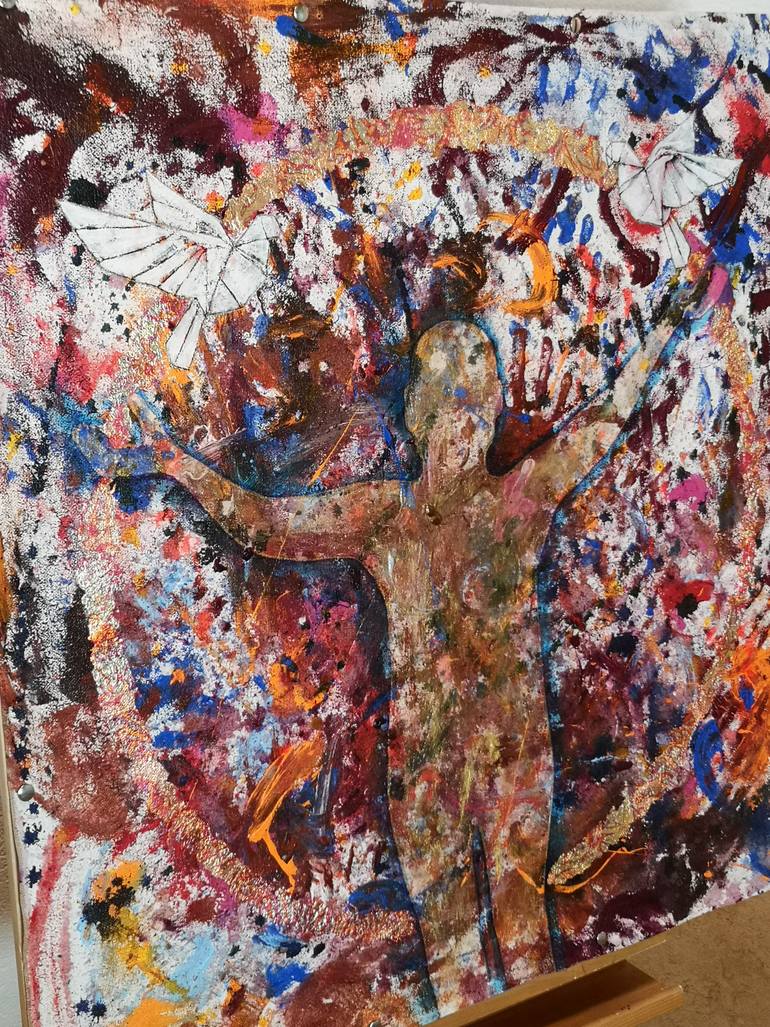 Original Expressionism Abstract Painting by Judit Nagy L