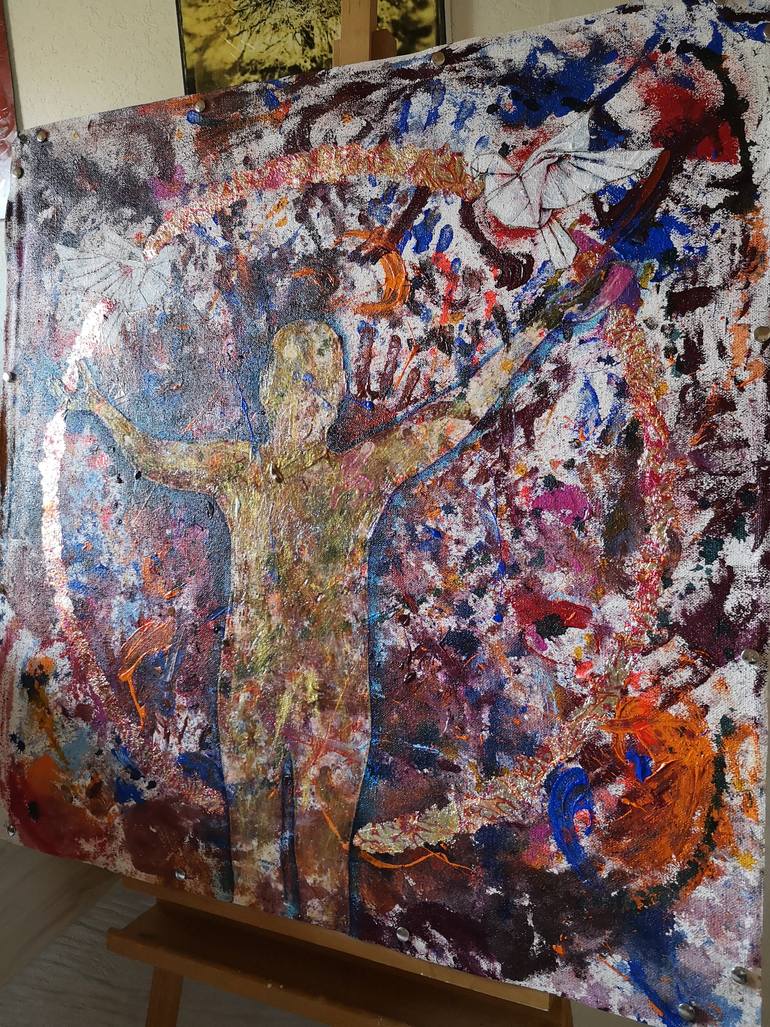 Original Expressionism Abstract Painting by Judit Nagy L