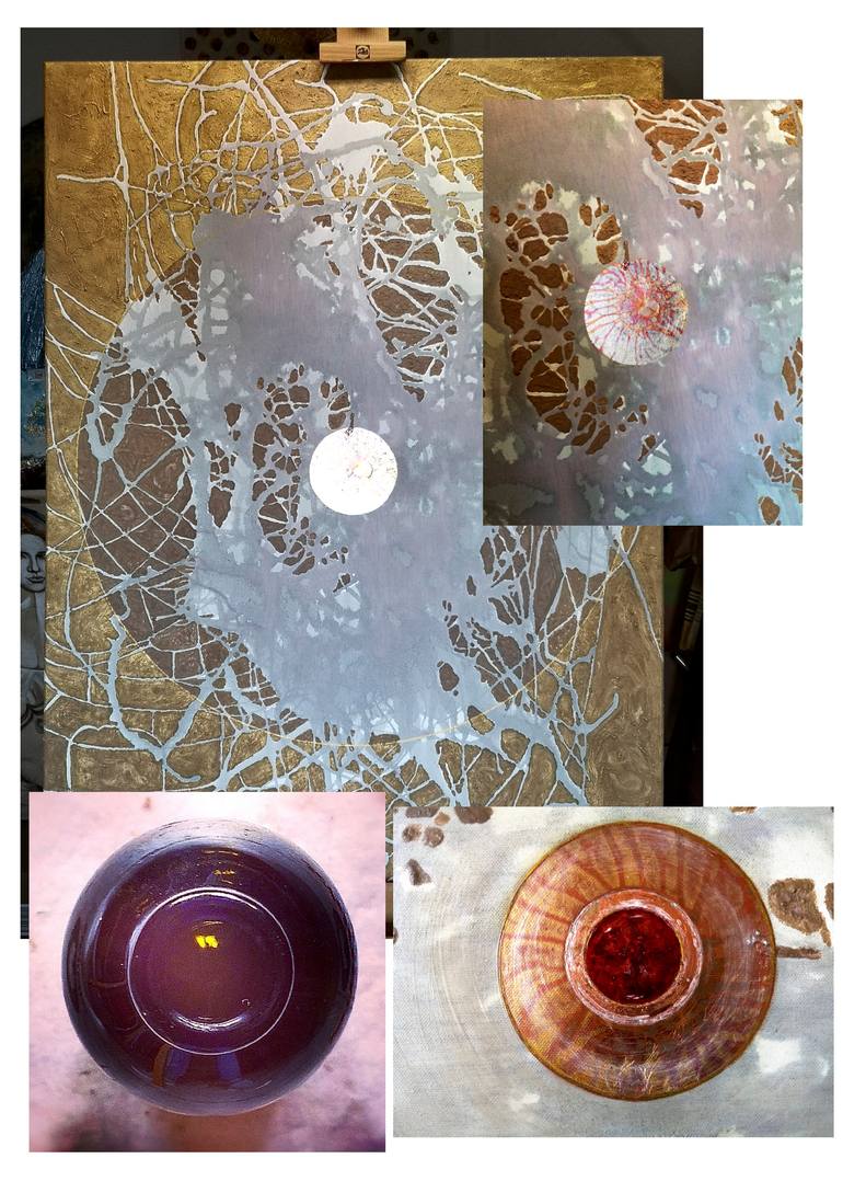 Original Conceptual Abstract Mixed Media by Judit Nagy L
