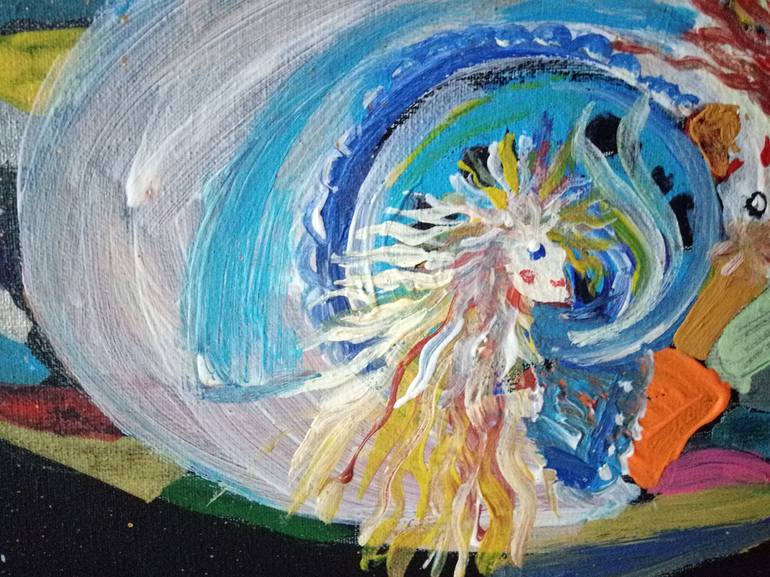 Original Abstract Expressionism Abstract Painting by Anna Gvozdeva