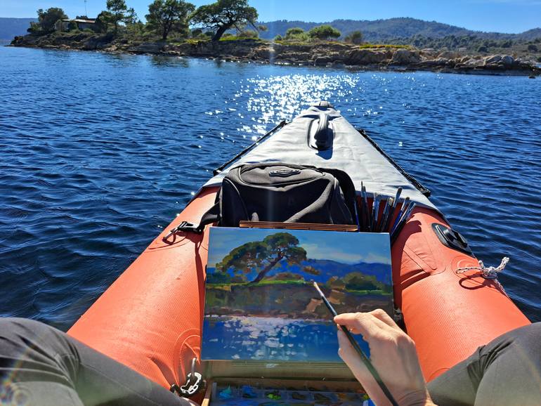 Original Impressionism Seascape Painting by Ksenia Yarovaya 