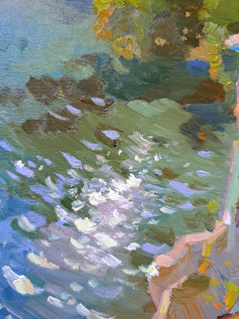 Original Impressionism Seascape Painting by Kseniia Yarovaya