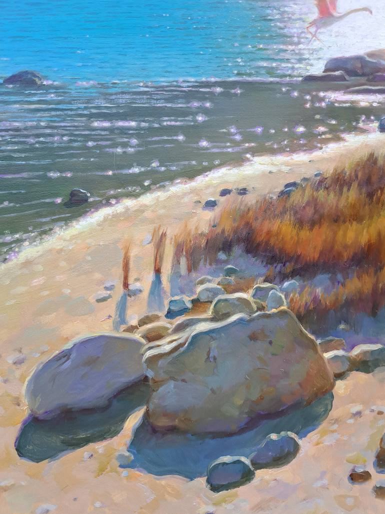 Original Impressionism Seascape Painting by Ksenia Yarovaya 