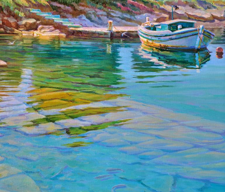 Original Impressionism Seascape Painting by Ksenia Yarovaya 