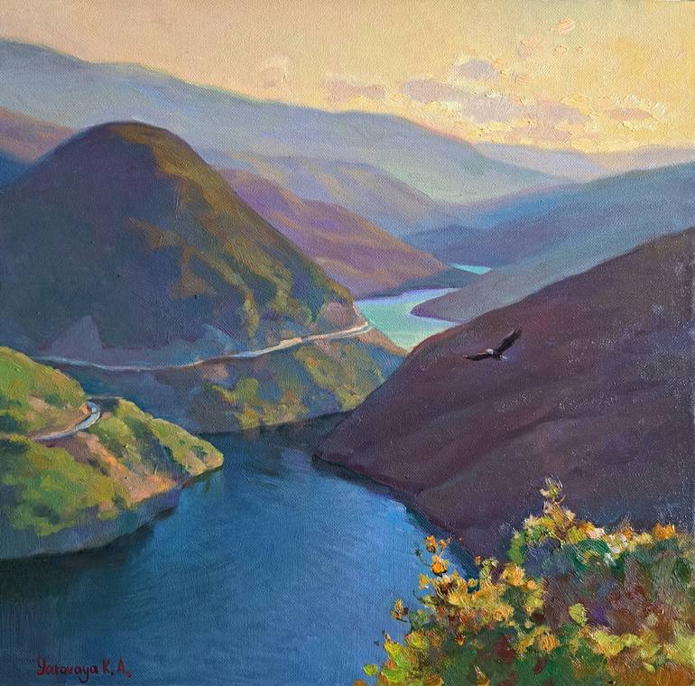 Print of Impressionism Landscape Paintings by Ksenia Yarovaya 