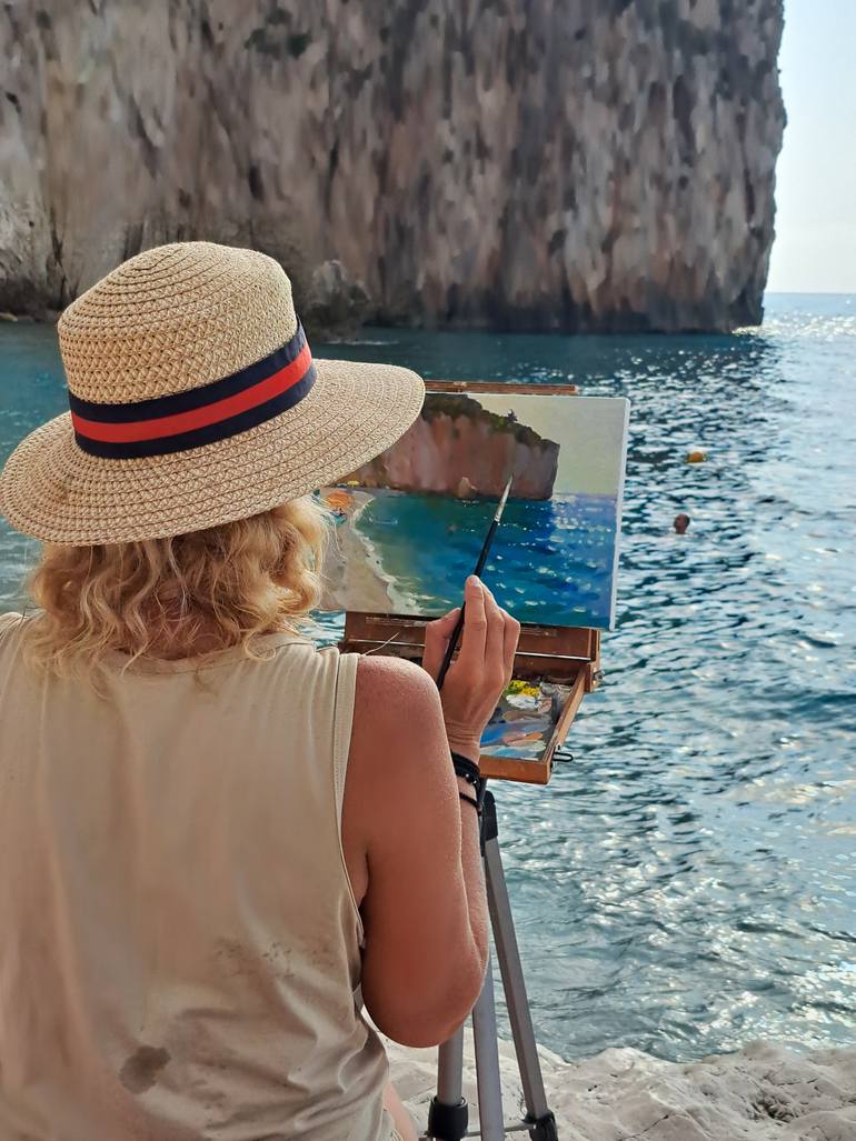 Original Figurative Seascape Painting by Ksenia Yarovaya 