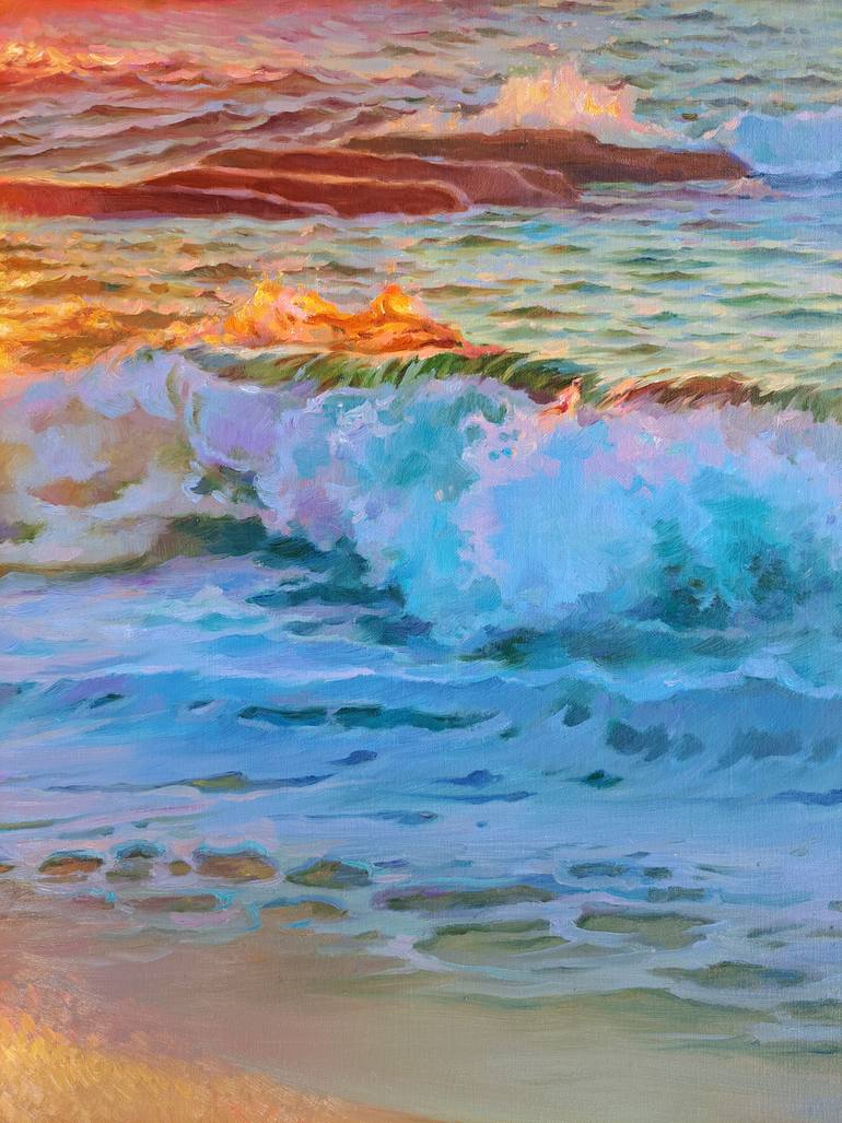 Original Impressionism Seascape Painting by Ksenia Yarovaya 