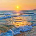 Golden waves. Crete by Ksenia Yarovaya