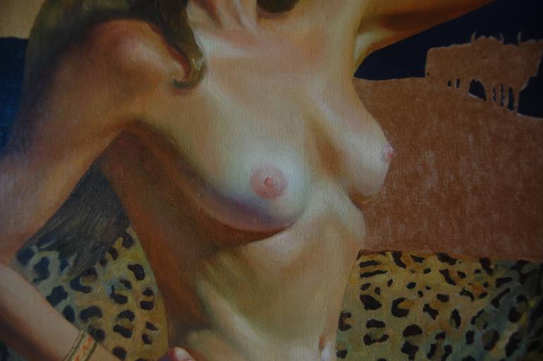 Original Abstract Nude Painting by Kseniia Yarovaya