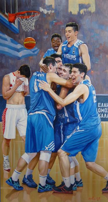 Print of Sports Paintings by Kseniia Yarovaya