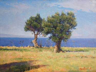 Print of Fine Art Tree Paintings by Kseniia Yarovaya