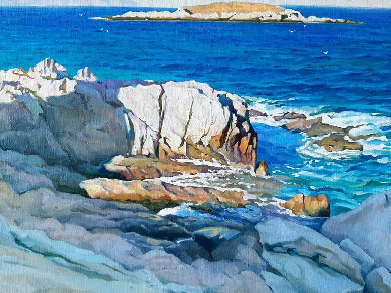 Original Realism Seascape Painting by Kseniia Yarovaya