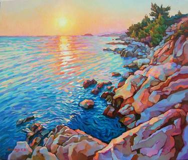 Original Impressionism Seascape Paintings by Kseniia Yarovaya