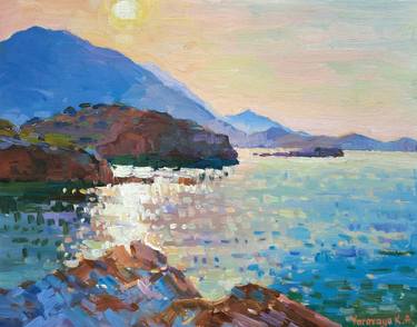 Print of Impressionism Seascape Paintings by Kseniia Yarovaya