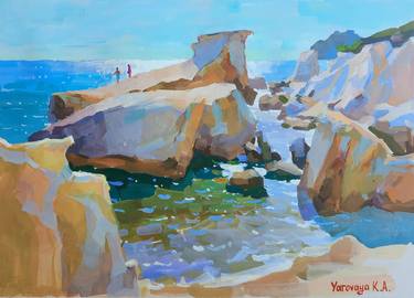 Print of Expressionism Landscape Paintings by Kseniia Yarovaya