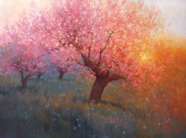 Print of Impressionism Tree Paintings by Kseniia Yarovaya