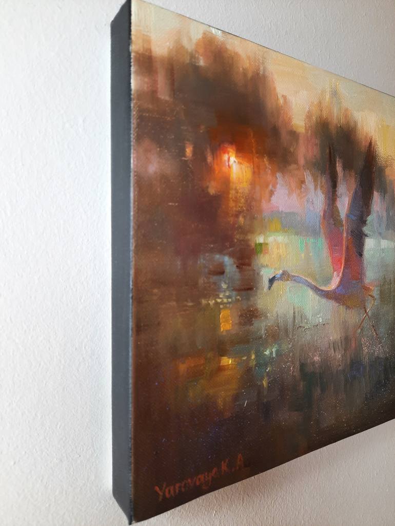 Original Impressionism Animal Painting by Ksenia Yarovaya 