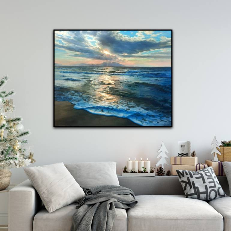 Original Beach Painting by Kseniia Yarovaya