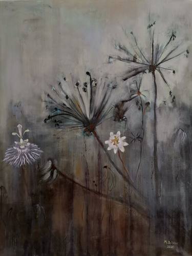 Original Abstract Botanic Paintings by Mariam Dolidze