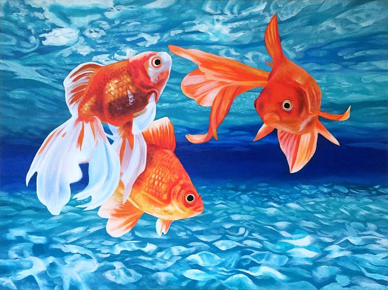 goldfish in ocean