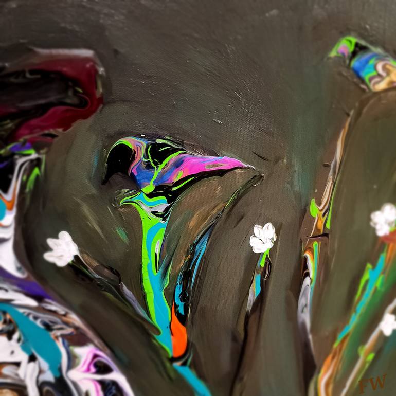 Original Abstract Painting by Flor V