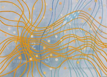 Original Artificial Intelligence Abstract Painting by Sabre Esler