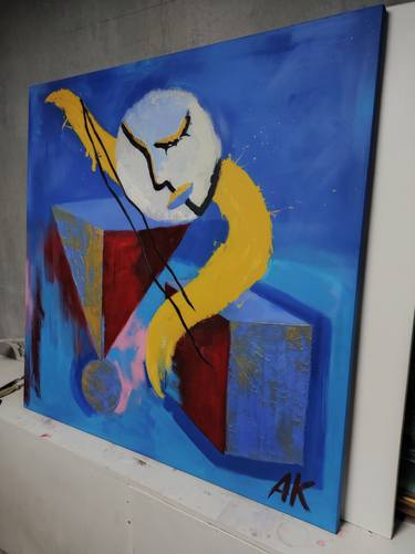 Print of Art Deco Abstract Paintings by ABYLAY KAZHIKENOV