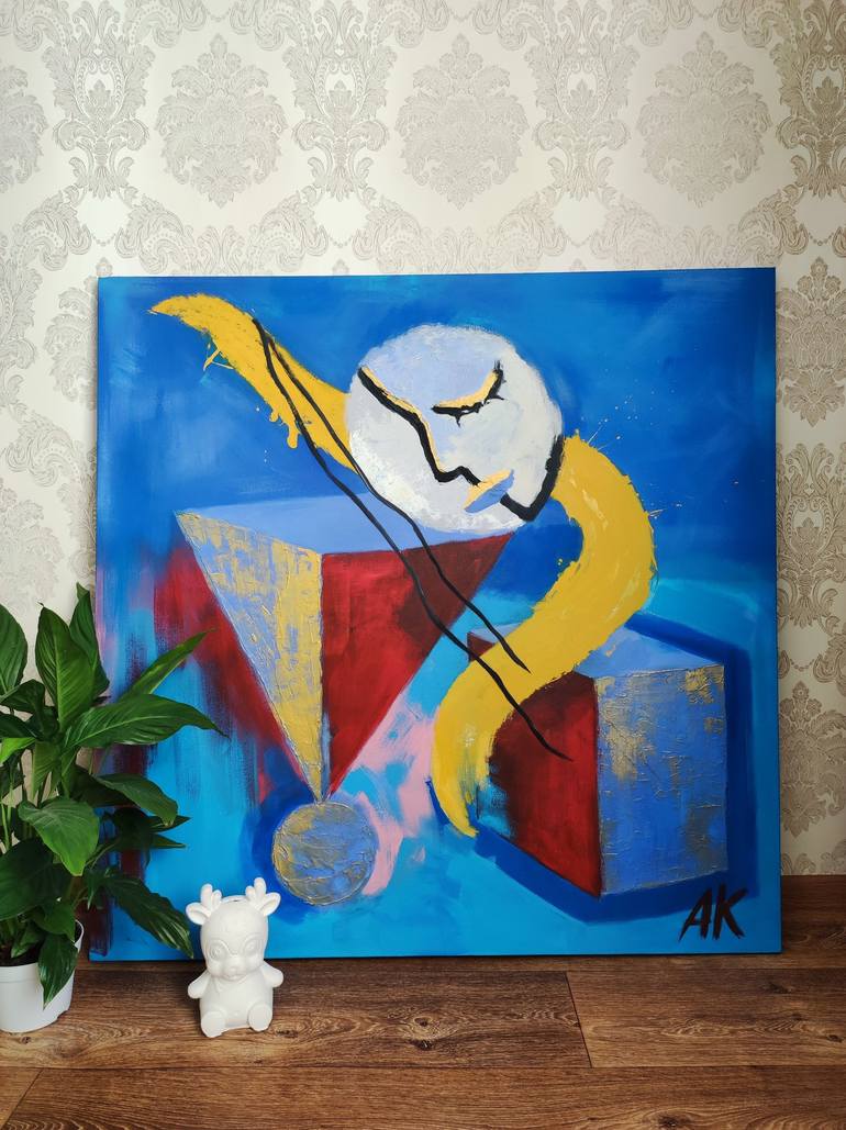 Original Abstract Painting by ABYLAY KAZHIKENOV