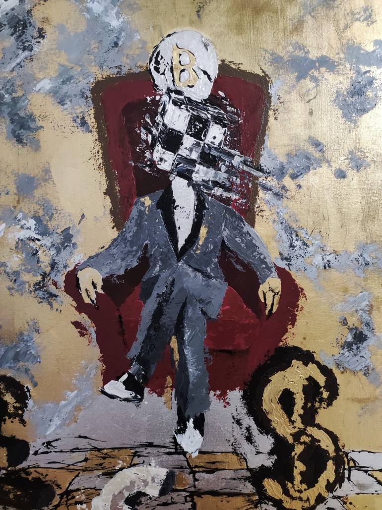 Original Abstract Expressionism Fantasy Painting by Abylay Kazhikenov