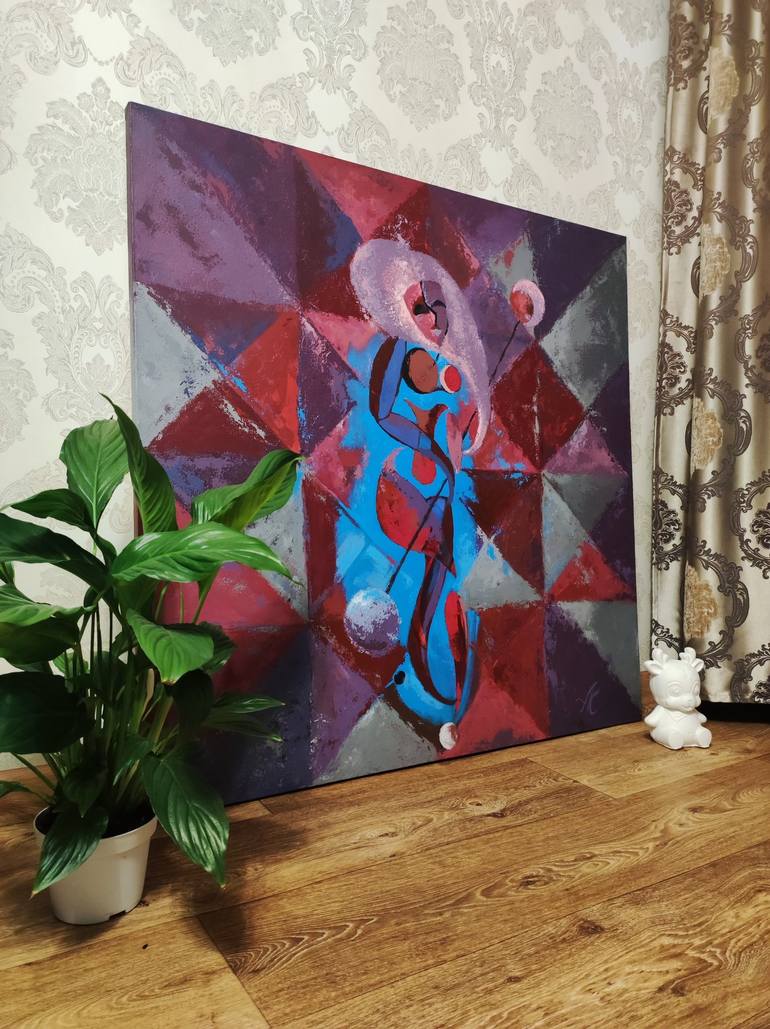 Original Abstract Painting by ABYLAY KAZHIKENOV