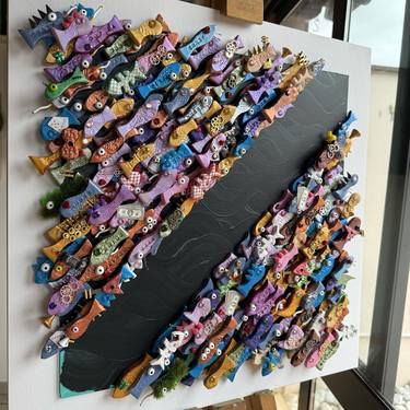 Original Pop Art Architecture Painting by Michael Fantozzi