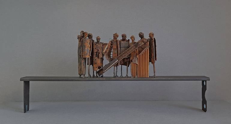 Print of People Sculpture by Johan P Jonsson