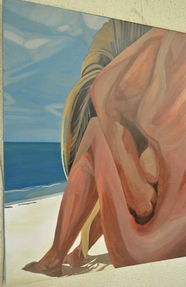 Original Figurative Nude Painting by Ceren Peker